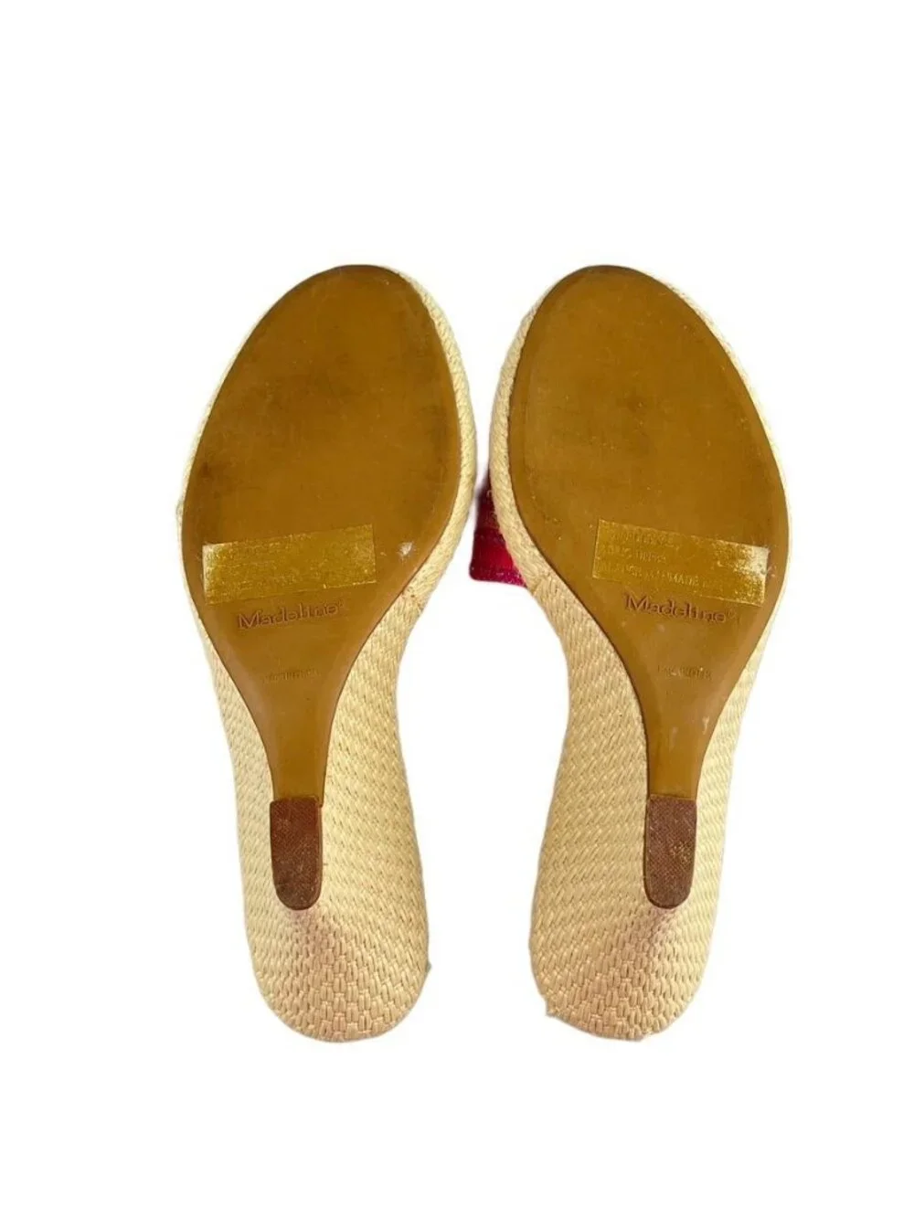 Madeline Shoes Prudence Espadrille Platform Wedge Slide Sandals Women's 10M